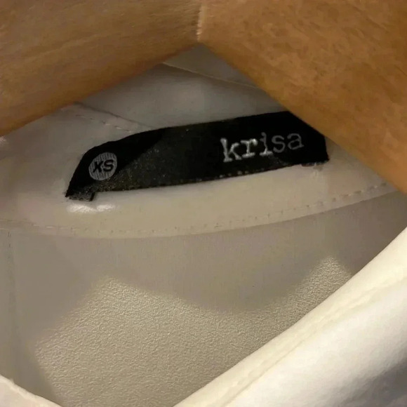 Krisa White XS blouse - pre loved - Picture 2 of 2